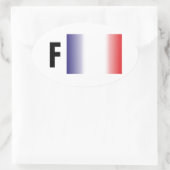 Frankreich - France Kleber 楕円形シール (バッグ)