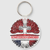 Frankreich Französch Schweizer Schweiz Baum キーホルダー (正面)