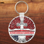 Frankreich Französch Schweizer Schweiz Baum キーホルダー (正面)
