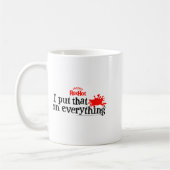 Frank's Redhot I Put That On Everything Hot Sauce コーヒーマグカップ (左)