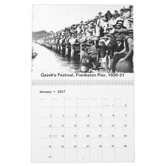 Frankstonの市立図書館のカレンダー2014年 カレンダー (1月 2027)