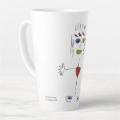 'Frannie' – 受信ラテマグカップを開く カフェラテマグ (左アングル)