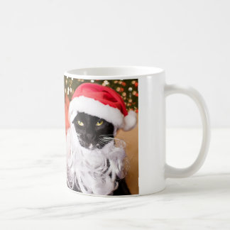 Frannyクロース悲しいサンタの子猫 コーヒーマグカップ