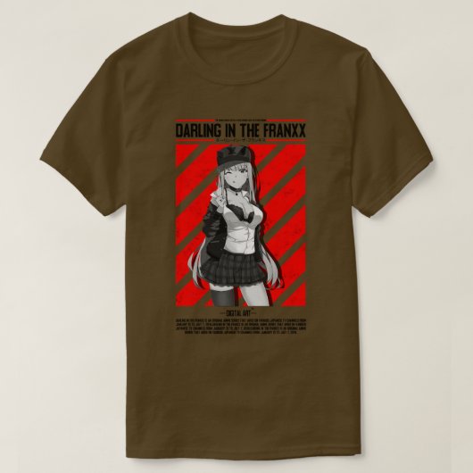 FranXX 002でダーリング Tシャツ (デザイン正面)