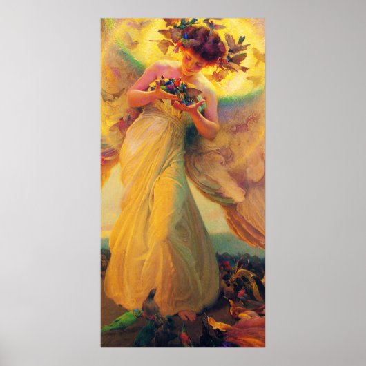 Franz Dvorak - Angel of the Birds - 1910 ポスター (正面)