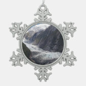 Franz Josef Glacier(ニュージーランド) スノーフレークピューターオーナメント (正面)