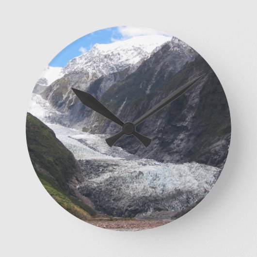 Franz Josef Glacier（ニュージーランド） ラウンド壁時計 (正面)