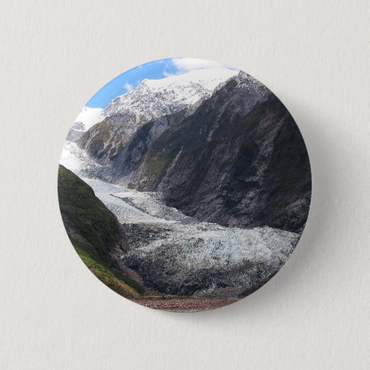 Franz Josef Glacier(ニュージーランド) 缶バッジ (正面)