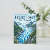 Franz Josef Glacier New Zealand ポストカード (スタンド正面)