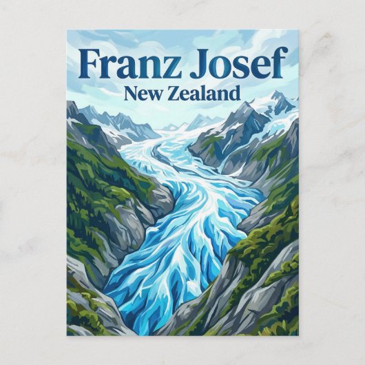 Franz Josef Glacier New Zealand ポストカード (正面)