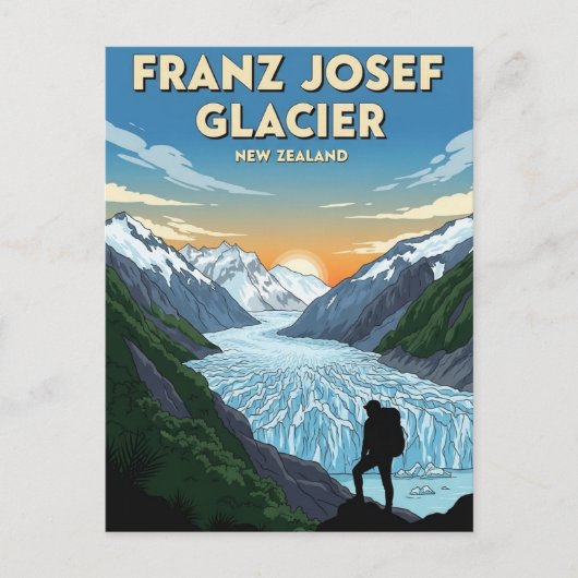 Franz Josef Glacier New Zealand Travel ポストカード (正面)
