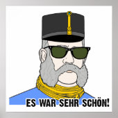 Franz Joseph I., Kaiser von Österreich, mit Brille ポスター (正面)