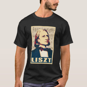 Franz Lisztミュージカル作曲家ノートスタイルプロパガンダ Tシャツ