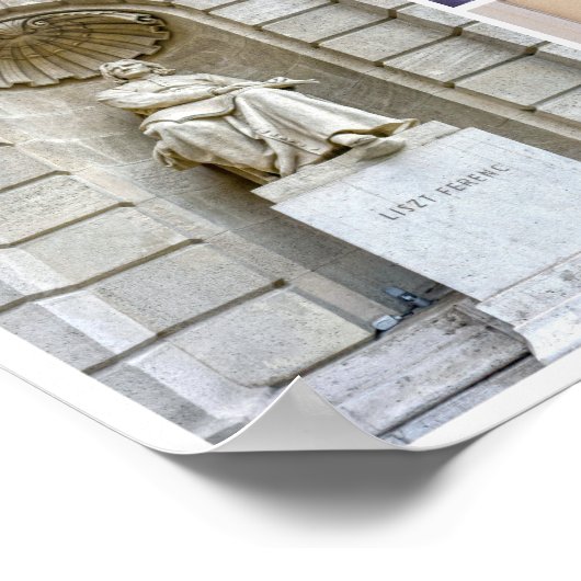 Franz Liszt Sculptures Collage ポスター (角)