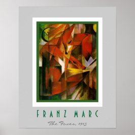 Franz Marc – ドイツ表現者 – キツネ ポスター