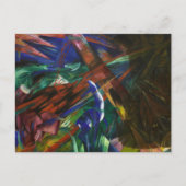 Franz Marc Animal Fates Red Blue Expressionist Art ポストカード (正面)