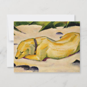 Franz Marc art、Dog Won in the Sun カード