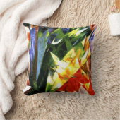 Franz Marc: Birds - Cubism art by Franz Marc クッション (ブランケット)