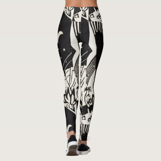 Franz Marc Black and Whiteによる調整 レギンス (裏面)