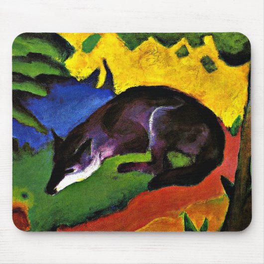 Franz Marc - Blue Fox  マウスパッド (正面)