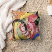 Franz Marc, Colorful Flowers, Abstract Form, クッション (ブランケット)