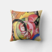 Franz Marc, Colorful Flowers, Abstract Form, クッション (裏面)