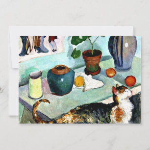 Franz Marc - Still Life with Cat カード