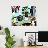 Franz Marc - Still Life with Cat ポスター (ホームオフィス)