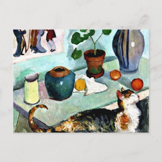 Franz Marc - Still Life with Cat ポストカード (正面)