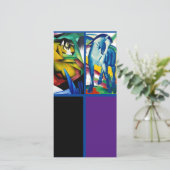 Franz Marc, The Blue Horse, Art Bookmark Card カード (スタンド正面)