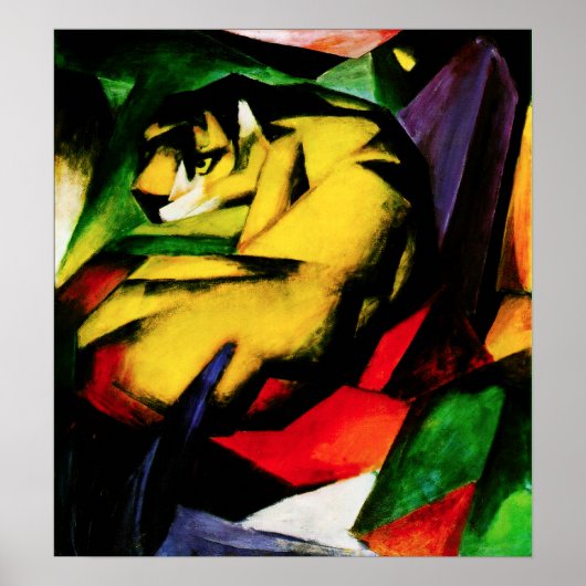 Franz Marc Tiger Poster ポスター (正面)