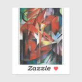 Franz Marc's The Foxes (1913)  シール (シート)