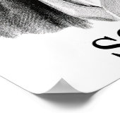 Franz Schubert, black ポスター (角)