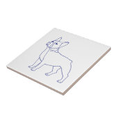 Französische Bulldogge タイル (側面)