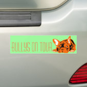 Französische Bulldogge バンパーステッカー (車上)