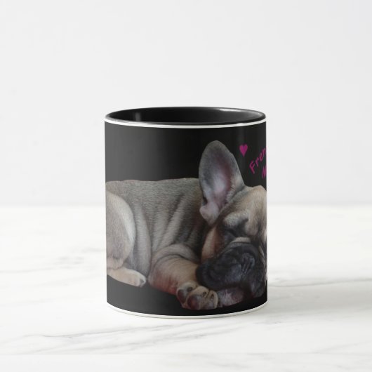 Französische Bulldogge   マグカップ (中央)