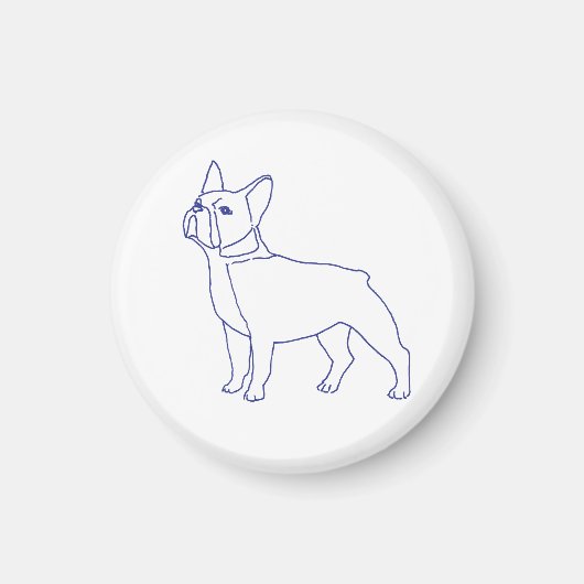 Französische Bulldogge マグネット (正面)