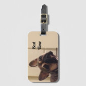 Französische Bulldogge  ラゲッジタグ (正面縦)