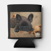 Französische Bulldogge am Meer French Bulldog 缶クーラー (裏面)