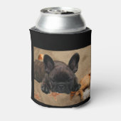 Französische Bulldogge am Meer French Bulldog 缶クーラー (缶裏面)