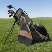 Französische Bulldogge am Meer Urlaub  ゴルフタオル (グリーン)