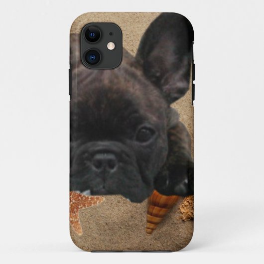 Französische Bulldogge am Strand French Bulldog Case-Mate iPhoneケース (裏面)