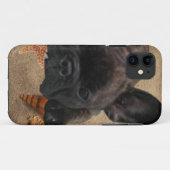 Französische Bulldogge am Strand French Bulldog Case-Mate iPhoneケース (裏面(横))