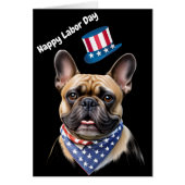Französische Bulldogge Amerika Labor Day (正面)