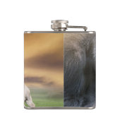 Französische Bulldogge Beste Freunde French Bulldo フラスク (裏面)