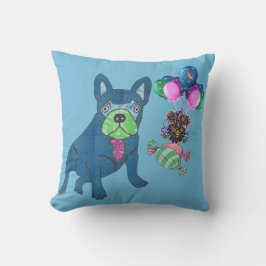 Französische Bulldogge Cartoon French Bulldog クッション
