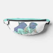 Französische Bulldogge Cartoon French Bulldog ファニーパック (レイダウン)