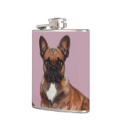 Französische Bulldogge Cartoon French Bulldog フラスク (左)