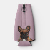 Französische Bulldogge Cartoon French Bulldog ボトルクーラー (裏面)