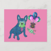 Französische Bulldogge Cartoon French Bulldog ポストカード (正面)
